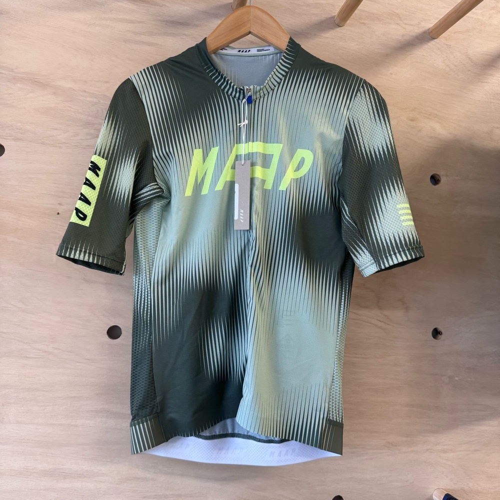 Men's Green Cycling Jersey, MAAP, pro air